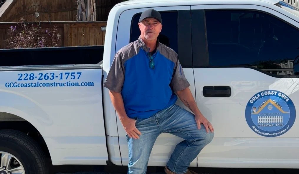 JB with the GCG Coastal Construction work truck